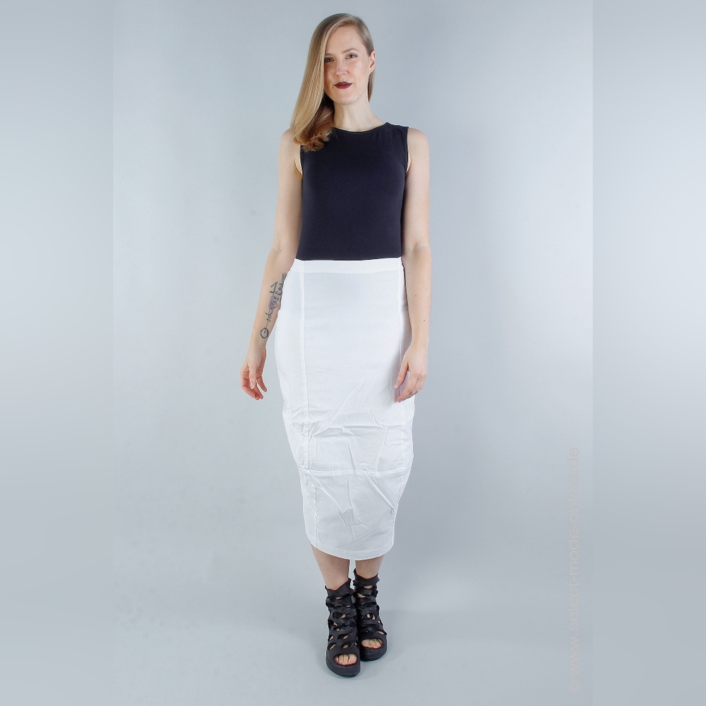 RUNDHOLZ BLACK LABEL White Stretch Techo Skirt S